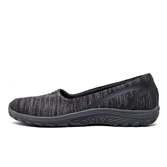 Skechers Reggae Fest Dread Knit Gray Black Slip on Relaxed Fit Flats Women's 11 - Picture 6 of 12